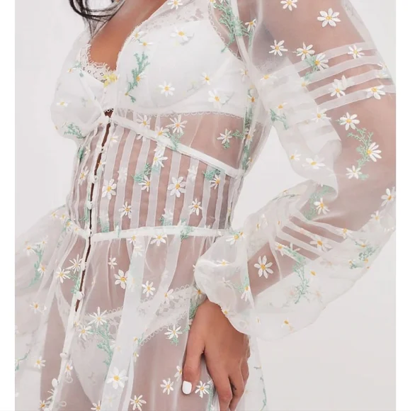 π₯Host Pickπ₯Lia Robe For Love and Lemons for Victoria Secret - Picture 2 of 12